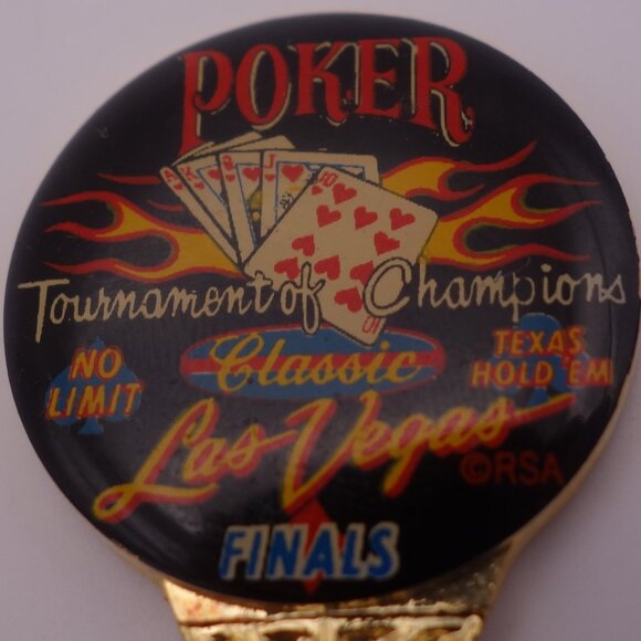 POKER Tournament Champion NO LIMIT Classic Texas Hold Em Las Vegas Finals Spoon - Picture 13 of 13
